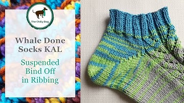 Suspended Bind Off on a Ribbed Sock Cuff