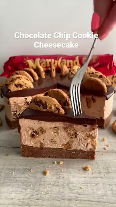 Chocolate Chip Cookie Cheesecake ASMR