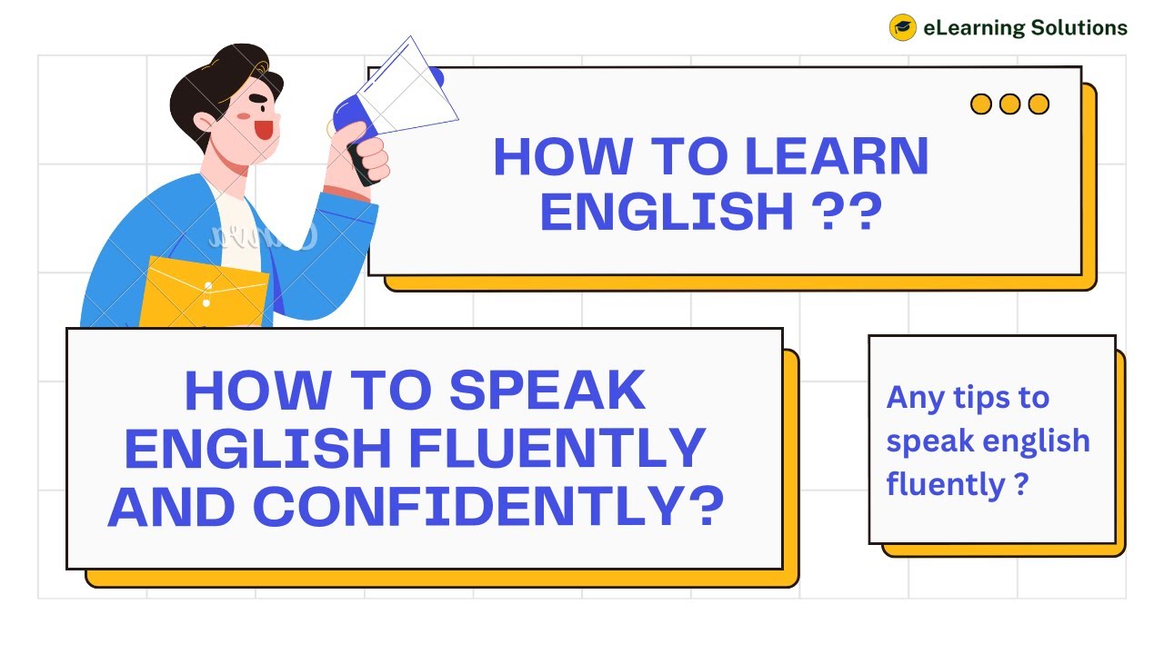 How to learn English | speak English fluently and confidently | learn ...