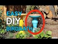 Easy DIY Birdbath