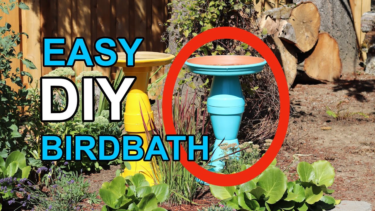 Easy DIY Birdbath