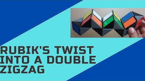How to make a Double Zigzag with the Rubik’s Twist/Snake Cube (24 blocks)