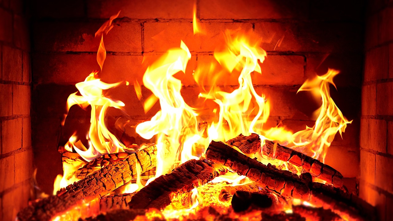 🔥 Fireplace 4K UHD! Fireplace with Crackling Fire Sounds. Fireplace Ambience