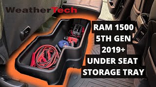 Weather Tech under seat storage tray for 5TH gen RAM 1500 2019+