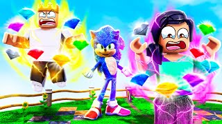 My GIRLFRIEND Steals SONIC CHAOS EMERALD in ROBLOX
