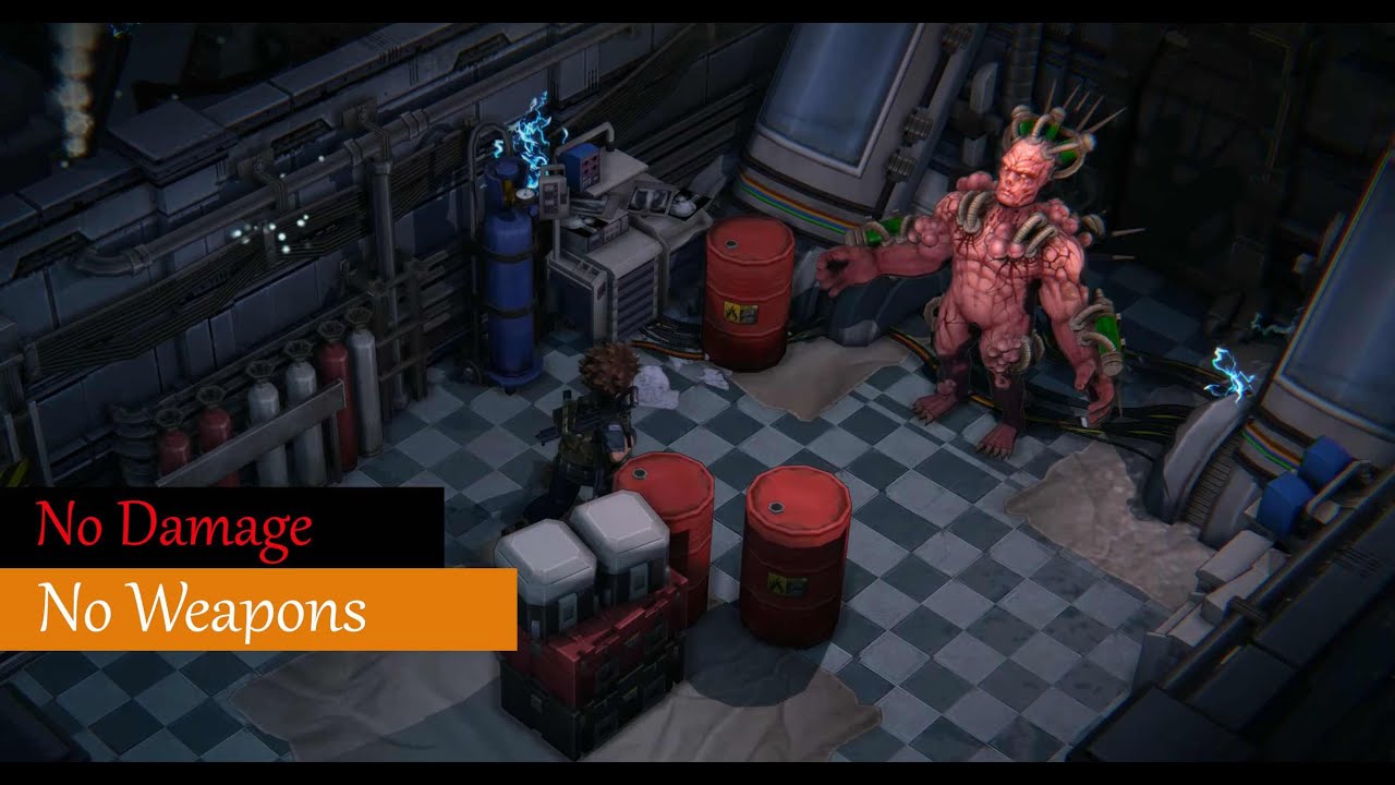 Heaven Dust 2 - Simple solution to finish off the second tyrant with 0 damage and no weapon.