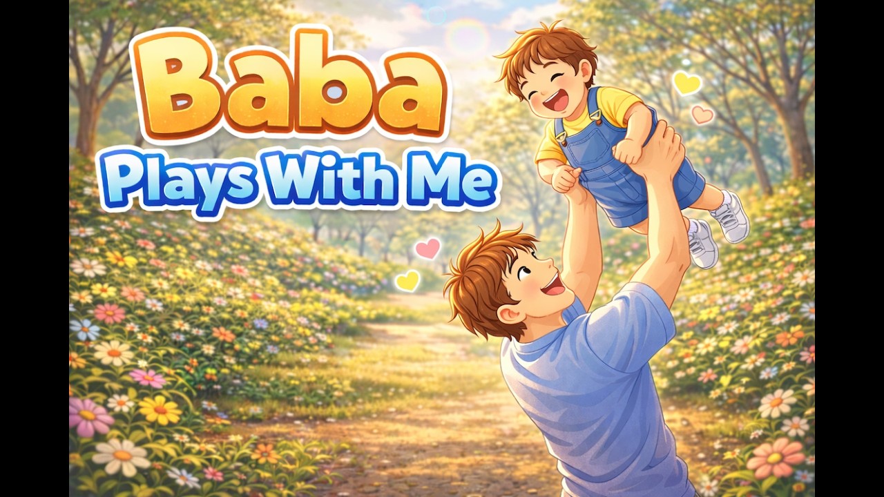 Baba Plays With Me 👨‍👦 | Happy Family Song for Kids | Fun Garden ...