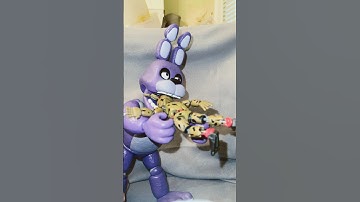 FNAF BONNIE eats SPRINGTRAP then BIG FREDDY attacks! STOP MOTION Animation #fnaf #stopmotion #funko