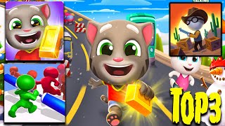 Talking Tom D Run Game - Western Sniper Game - Join Clash 3D Game