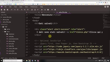 PHP: salvataggio nel database