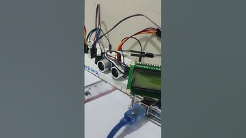 Arduino uno dan sensor jarak untuk penggaris