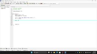 Using C++ to find the area of a circle
