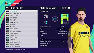 [PES 2021] VILLARREAL CF players - season 2025/2026