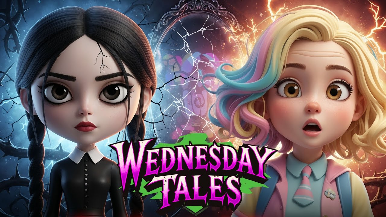 Wednesday & Enid: The Haunted Mirror | Creepy Cute 3D Animated