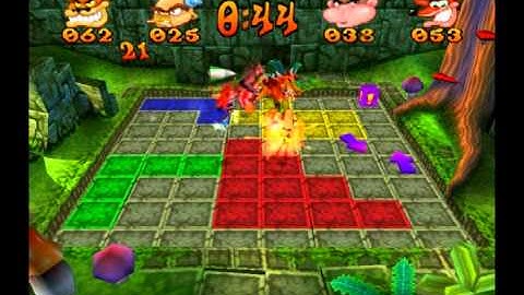 Crash Bash - Warp Room 1: Ruins - 03) Pogo Painter Lv. 1