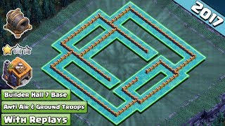 New Builder Hall 7 Base W Proof Coc Bh7 Giant Cannon Update Base Clash Of Clans