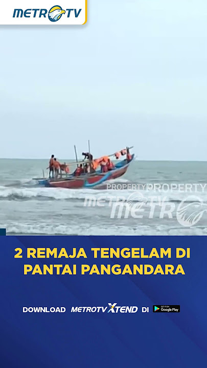 Remaja T3nggel4m Tergulung Ombak di Pantai Barat Pangandaran #shorts