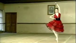 Viktoria Tereshkina. Kitri variation from Don Quixote Act 1. Vaganova Ballet Academy. 1999.