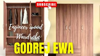 New Godrej Ewa 3-Door, New Design Wardrobe, Engineered Wood Wardrobe