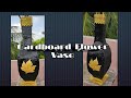 DIY Card Board Flower Vase | Easy Home Decor idea&#39;s