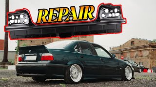 Fixing E36 Tail Panel and Frame Rail