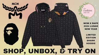 MCM X BAPE | 2024 LUNAR NEW YEAR SHARK HOODIE | The Fashion Try On