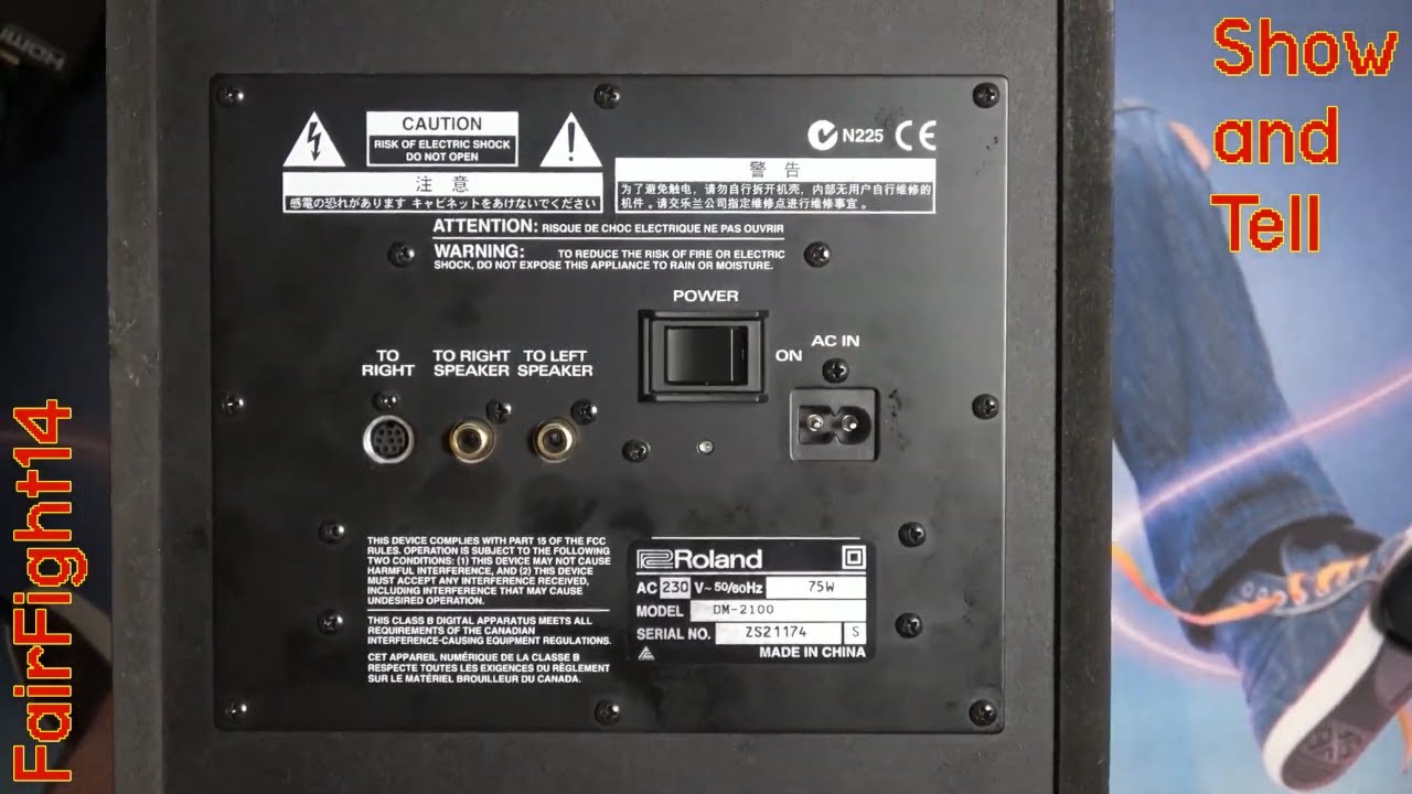 Roland DM-2100, 2.1 Channel Speakers - YouTube