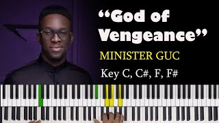 Video thumbnail of "God of vengeance Guc piano tutorial | Key C C# F F#"