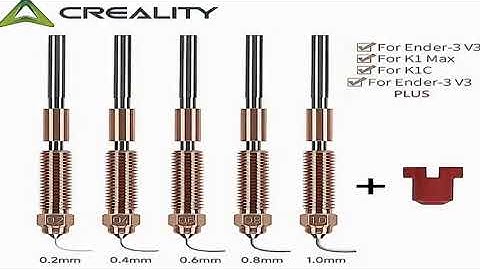Creality K1C_K1 Max_Ender-3 V3 Unicorn Quick-Swap Nozzle Kit Swift Installation High-Flow Printing