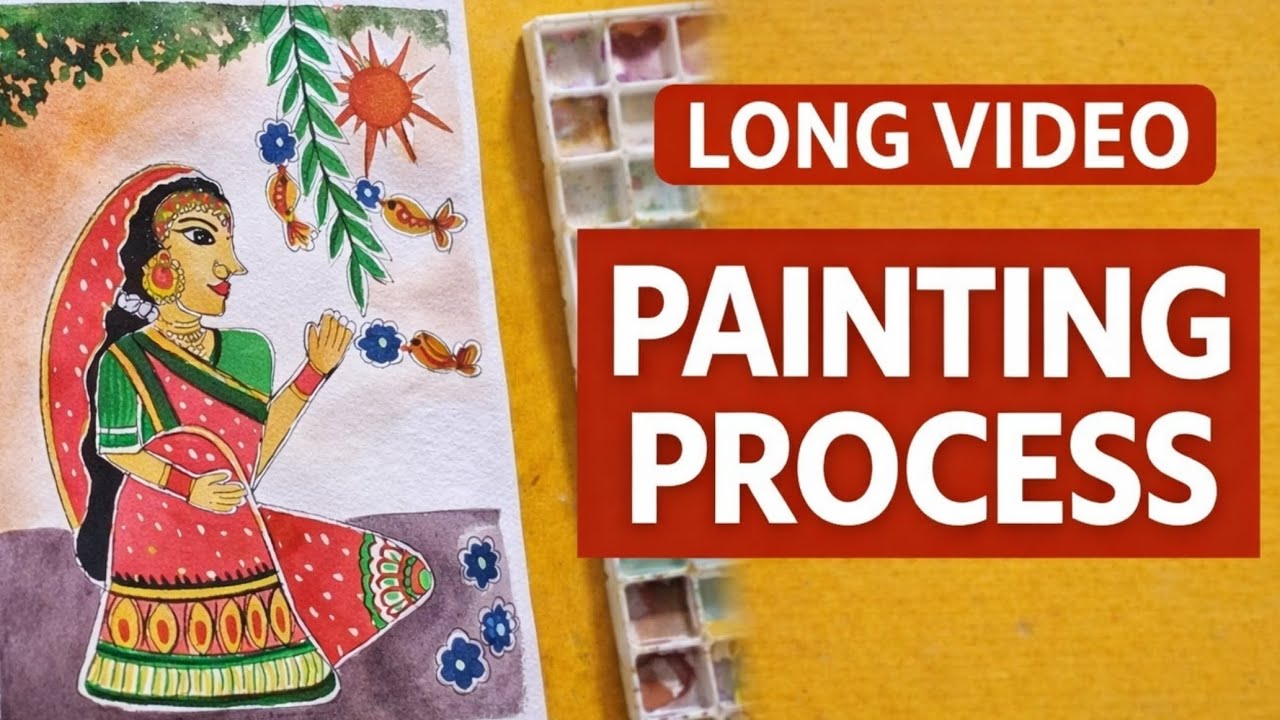 ✨ “Indian Folk Art – Madubani Special”|| Madubani art || viral video 