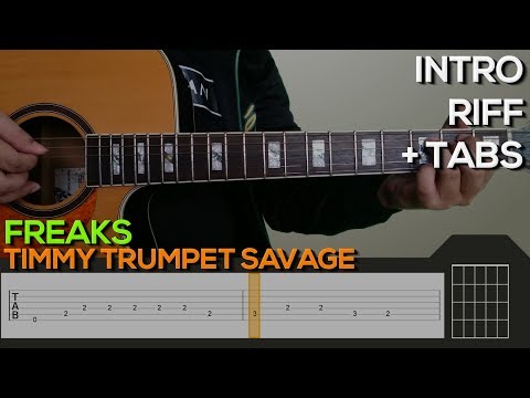 Timmy Trumpet Savage - Freaks Guitar Tutorial [INTRO, RIFF + TABS]