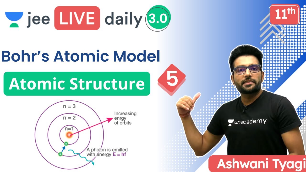 JEE: Atomic Structure L5 | Bohr’s Atomic Model | Unacademy JEE | JEE Chemistry | Ashwani Tyagi