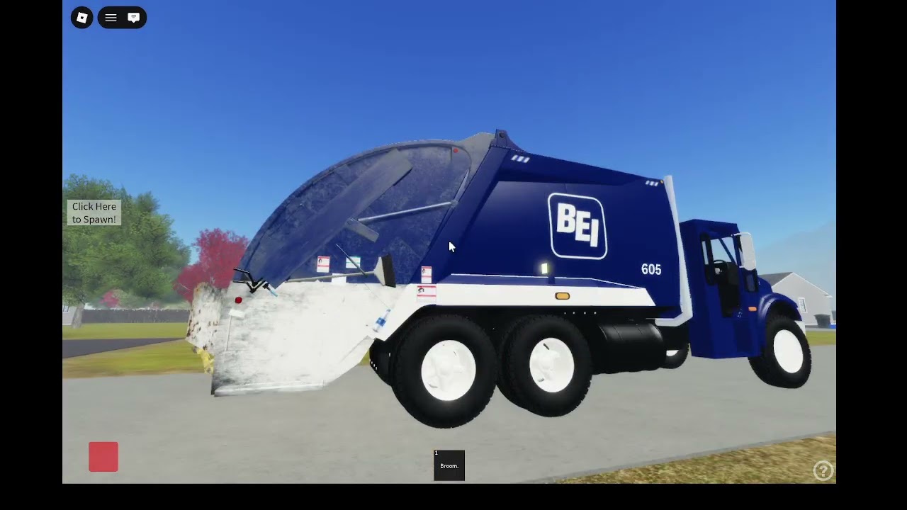 playing, game(Waste service of New England) roblox game play