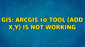 GIS: ArcGIS 10 tool (add x,y) is not working