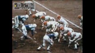 {REUPLOAD} 1968 NFL Championship - ALL PLAYS -  Radio/TV Film Merge -   Colts at Browns - 360p