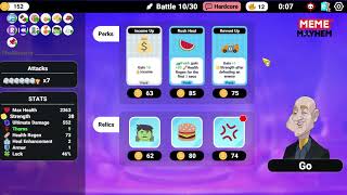 Meme Mayhem hardcore meme lord thorn build