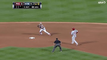 PHI@NYM: Murphy initiates double play