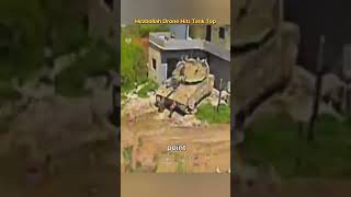 Hezbollah FPV Drone Hits Merkava Tank | Trophy System Fails to React