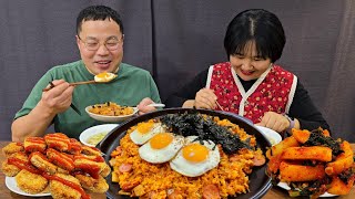Download Lagu 이래서 김장김치 묵히는 거죠… 인생 김치볶음밥 탄생 Kimchi fried rice and mini pork cutlets Mukbang Eating Show MP3