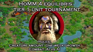 HoMM 4 Equilibris: tier 1 units tournament 1 week vs 1 week AI vs AI Part 4