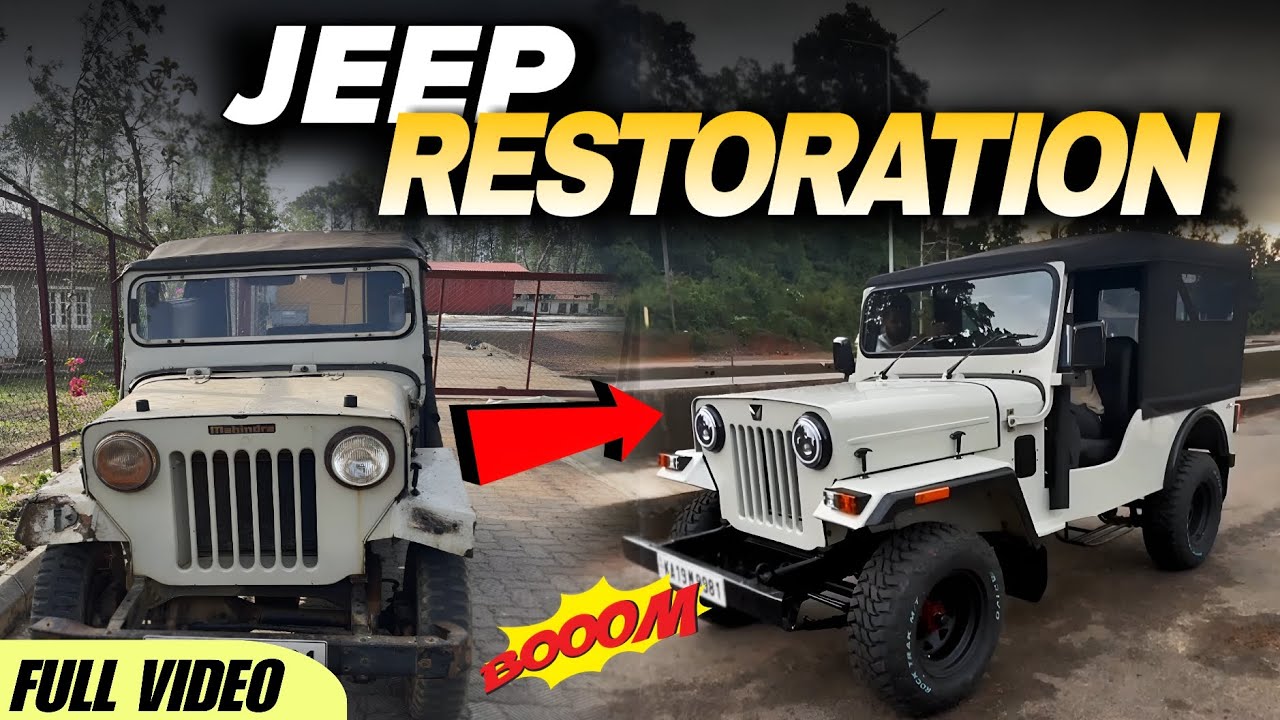 MAHINDRA JEEP RESTORATION 🔧 FULL VIDEO | MM CAR CLINIC 