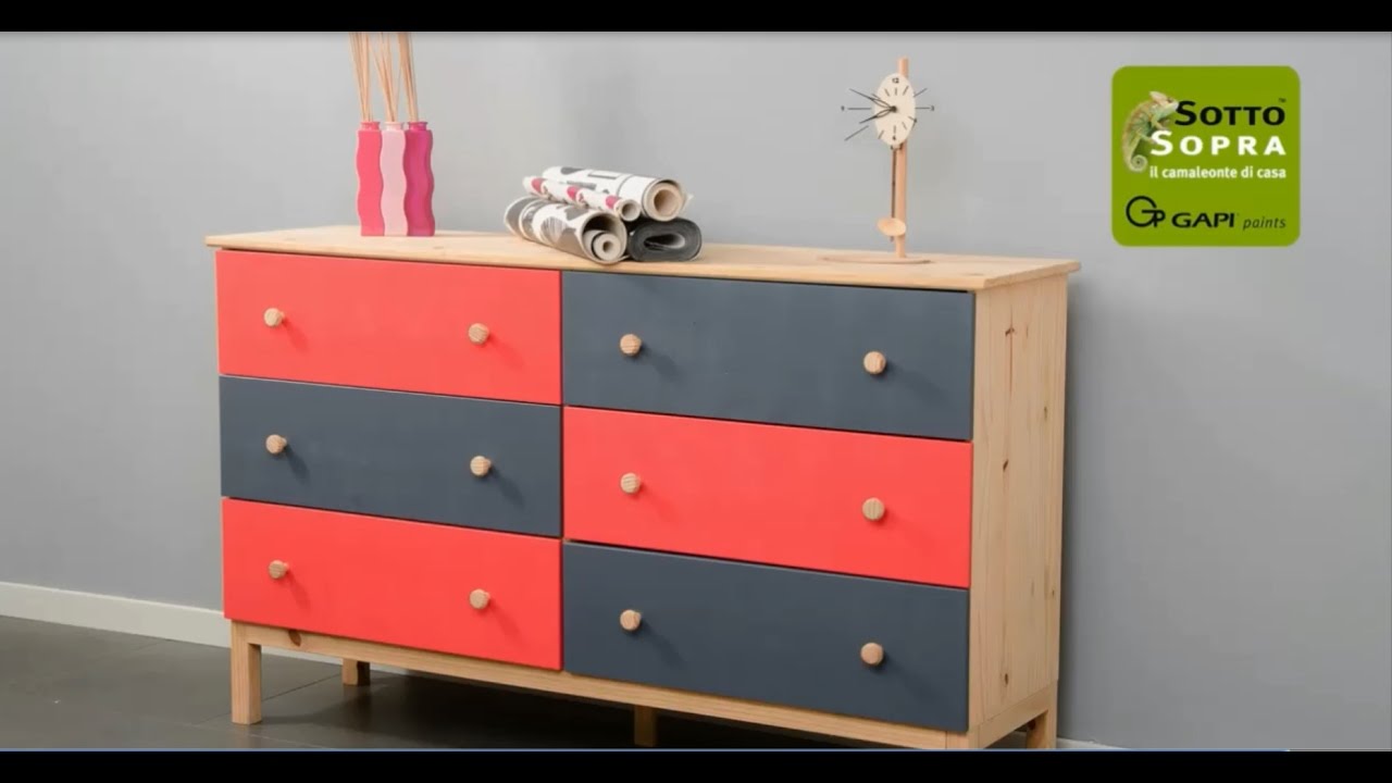 Verniciare un mobile in legno o anche in laminato youtube Verniciare vecchi mobili