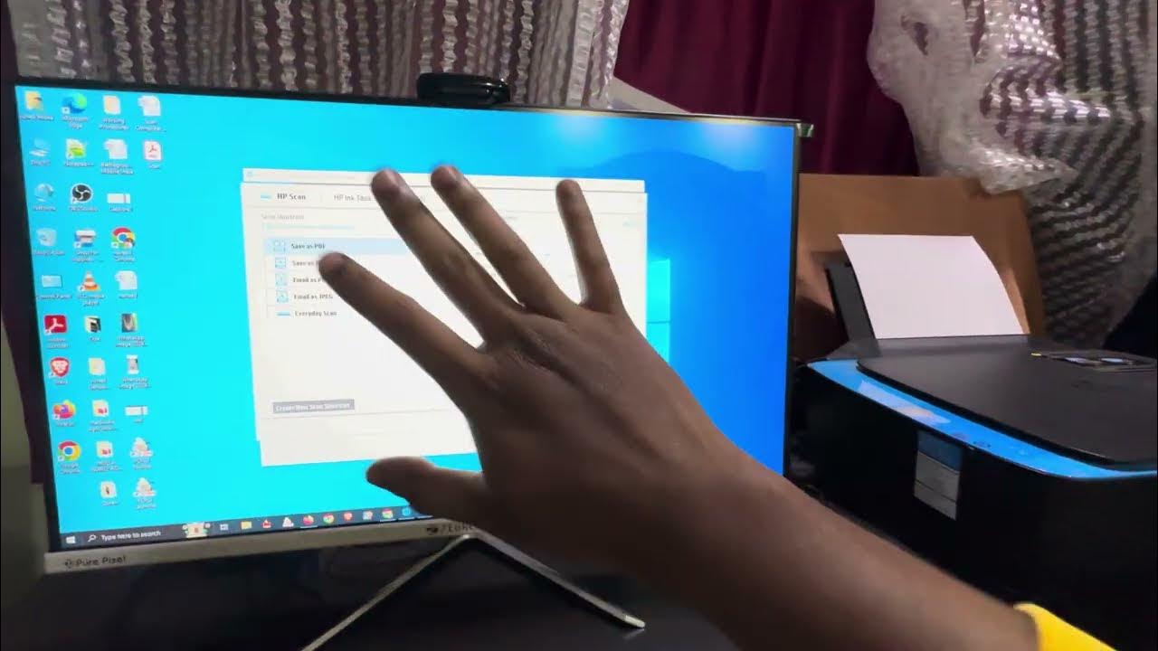 How to scan document from printer to computer youtube