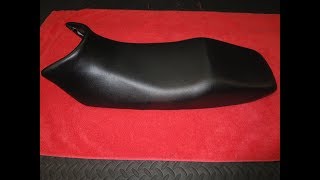 HOW TO RESTORE A MOTORCYCLE SEAT EASILY .