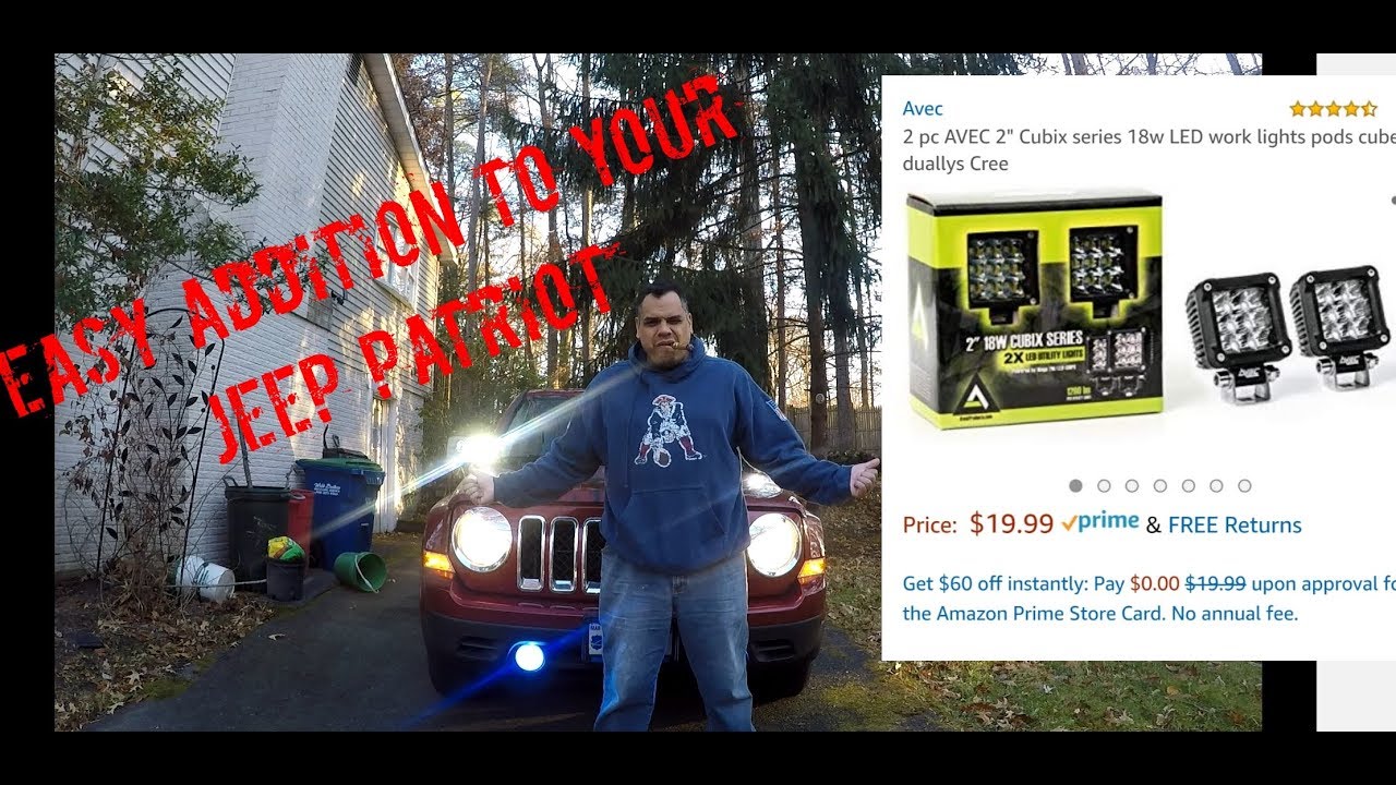 How to install offroad LED pod lights on a Jeep Patriot YouTube