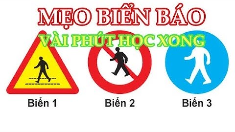 Mẹo giải toàn bộ câu hỏi biển báo thi bằng lái xe máy A1,A2 chỉ vài phút