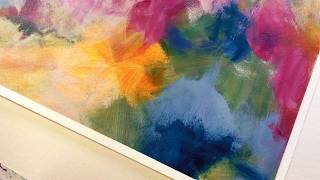 How To Paint EASY Acrylic Abstract Art Using Simple SPONGE painting Technique