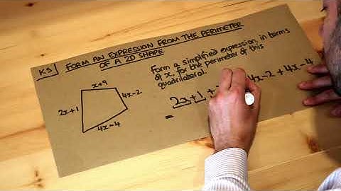 Key Skill - Form an expression from the perimeter of a 2D shape.