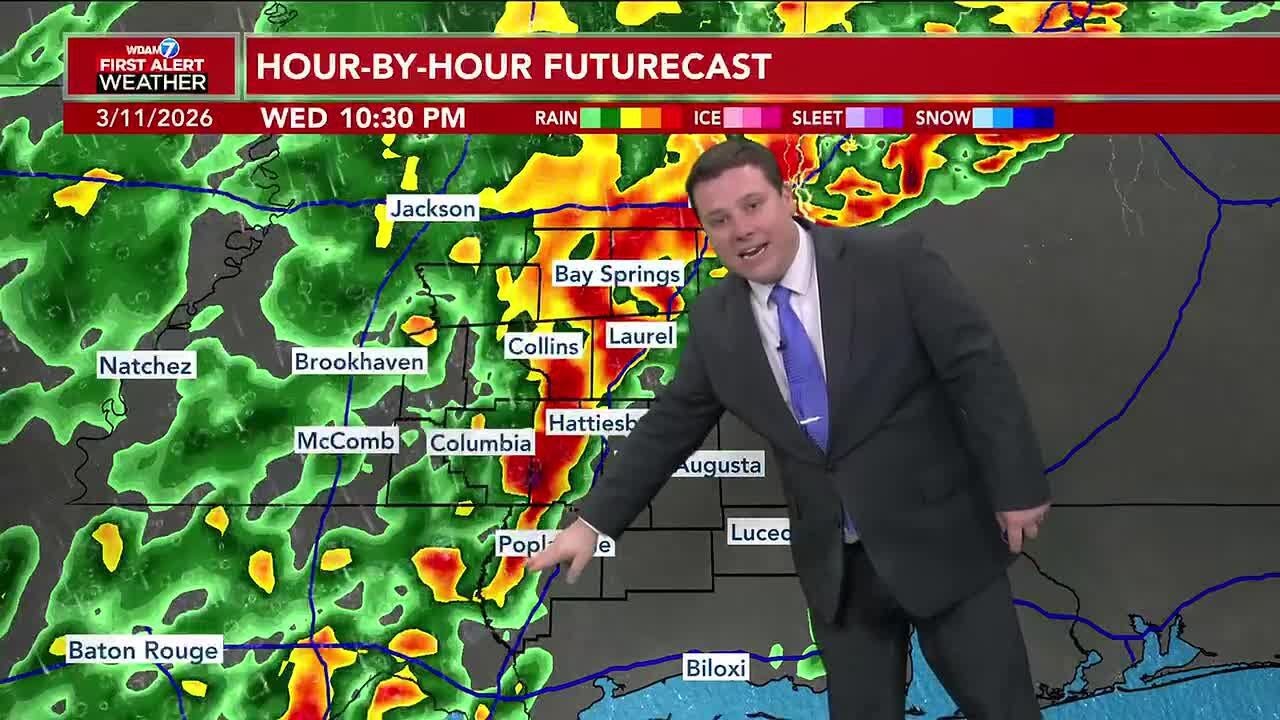 First Alert Weather Day: Timeline of severe weather expected for Pine ...
