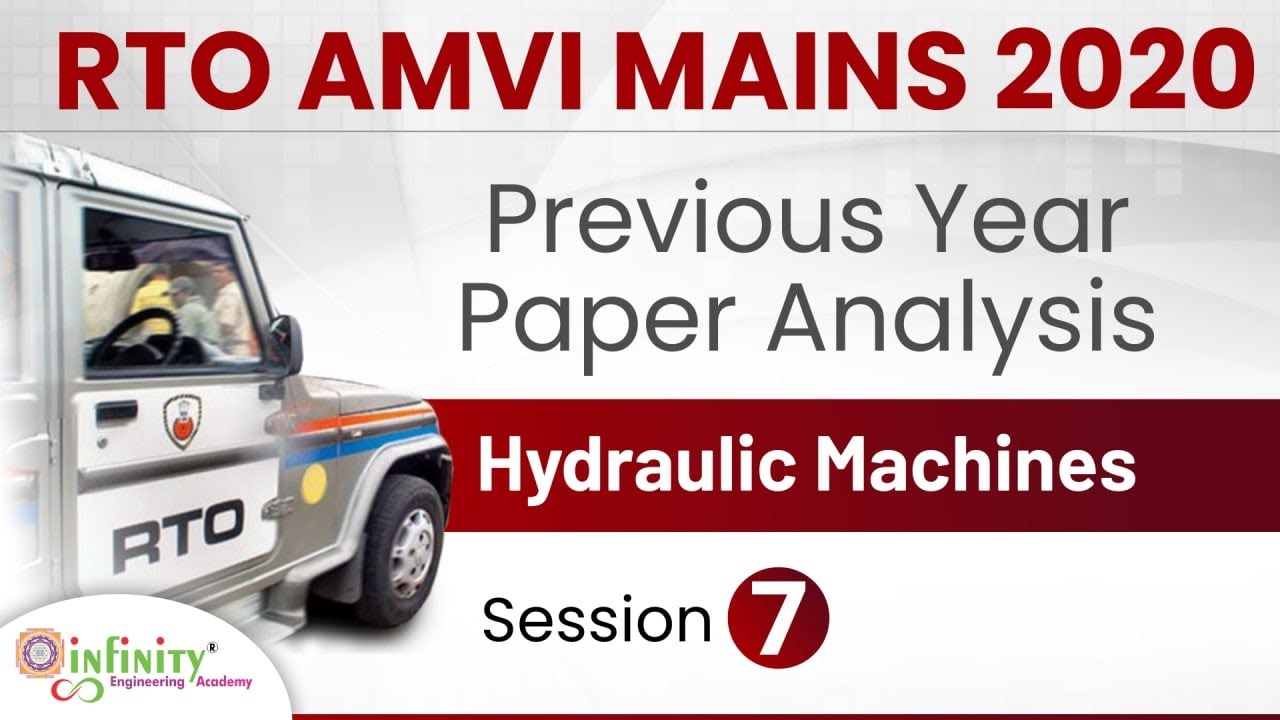 RTO AMVI Mains | Hydraulic Machines | RTO AMVI Previous paper Analysis | RTO AMVI mains strategy